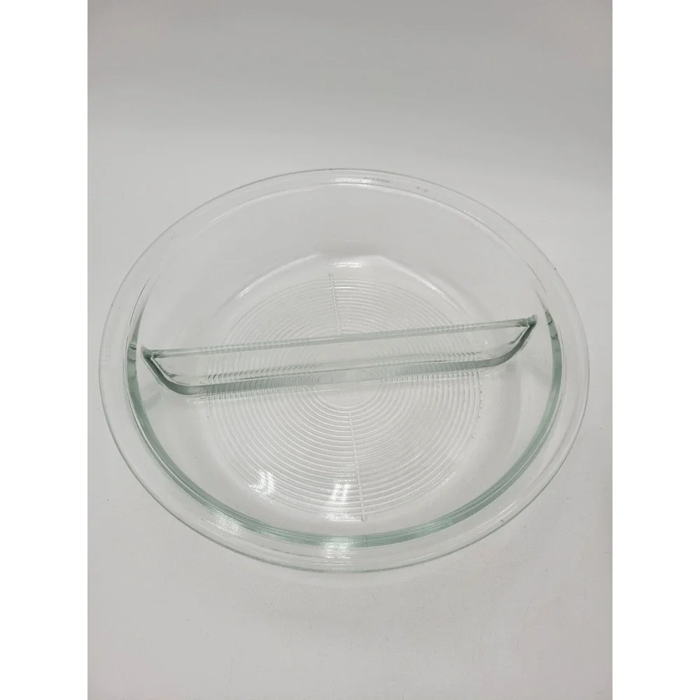 Vtg BW Buenilum Hammered Aluminum Round Serving Bowl With Glass bake Insert‎ MCM